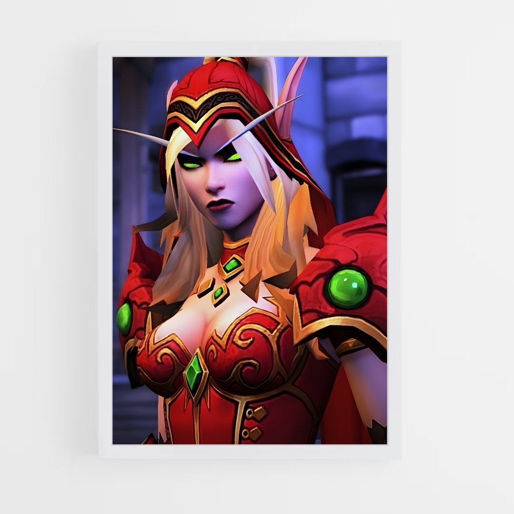 Poster L'Enchantresse Émeraude – affiche World of Warcraft (vue 3)